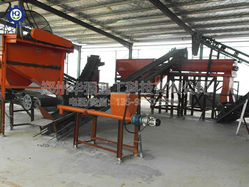 小型有機肥生產線現(xiàn)場